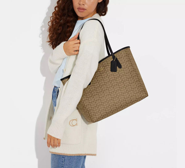 Coach City Tote con micro monograma